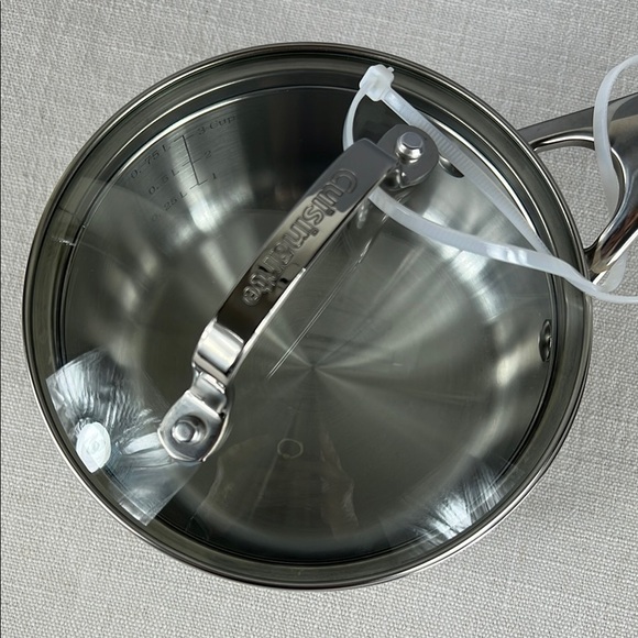 Cuisinart 1 Qt Sauce Pan Glass Lid Stainless Steel Chefs Classic #7719-14PP NEW - Picture 2 of 9